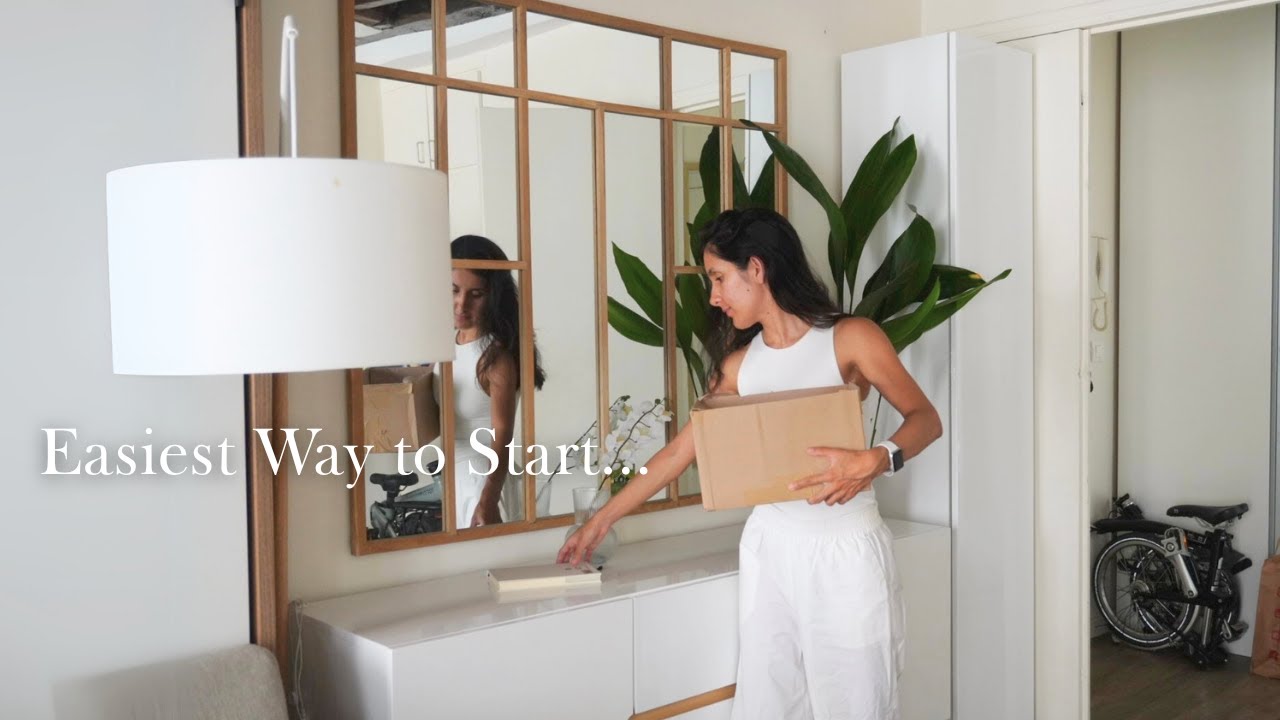 easy steps to START dealing with clutter 🤍Minimalist Living 