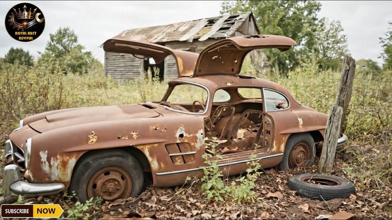 We Found a Rusted 1957 Mercedes 300SL Gullwing for $950 Restoring It || ASMR Car Restoration 