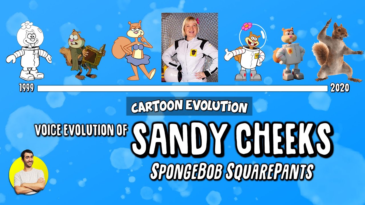 Voice Evolution of SANDY CHEEKS (SPONGEBOB) - 21 Years Explained