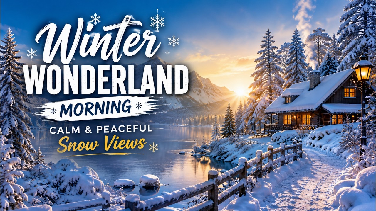 Winter Wonderland Morning ❄️ Calm & Peaceful Snow Views