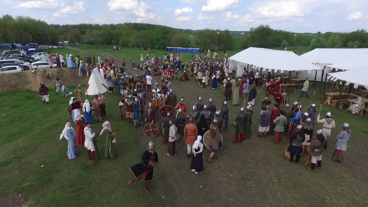 Drone Speared at Medieval Festival