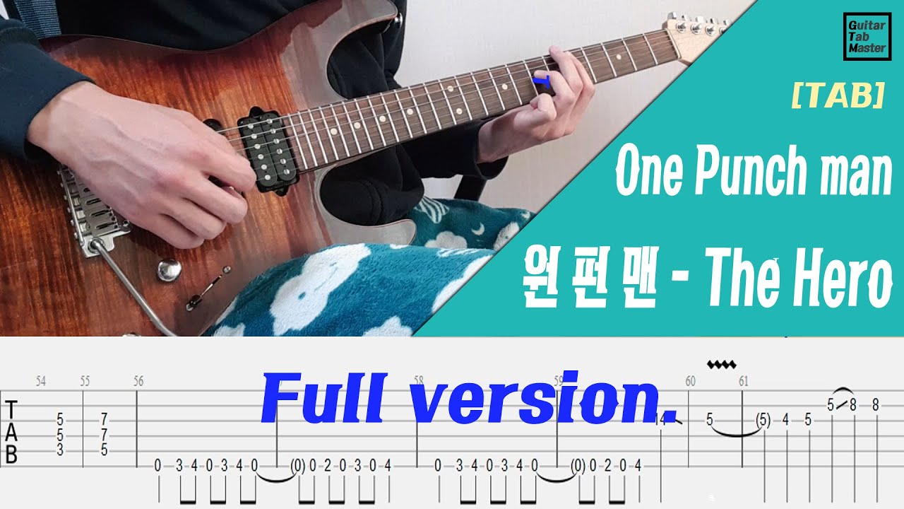 [TAB] One-punch man OP1 - The hero (Guitar inst.)