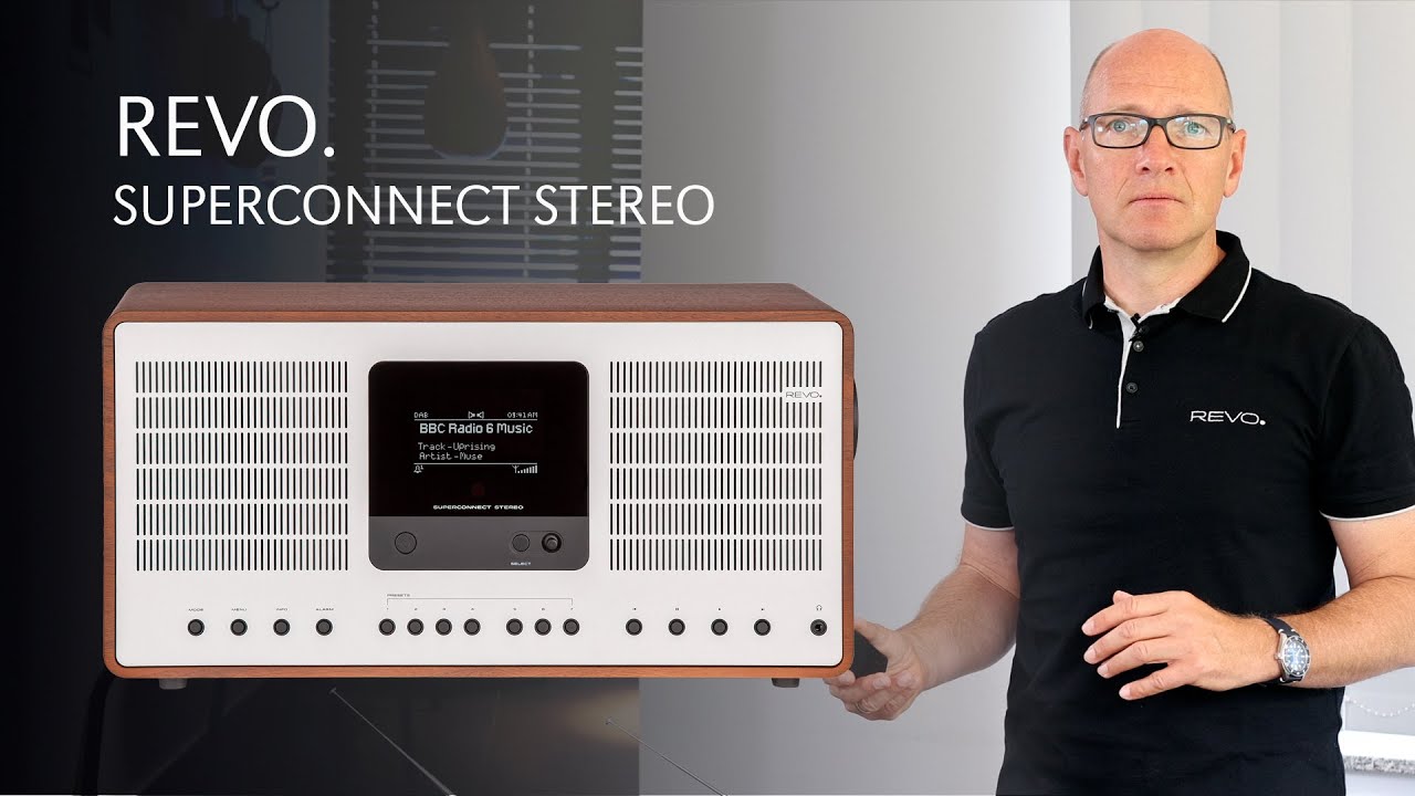 REVO SuperConnect Stereo | Highend Multifunktions Radio mit OLED Display, WLAN, Bluetooth uvm