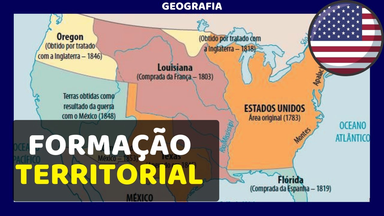 ESTADOS UNIDOS | Localização, fronteiras, formação do território e geopolítica @proflegeo