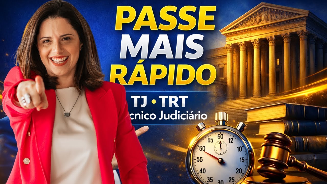 TJ TRT: Como passar mais rápido em Técnico Judiciário concurso