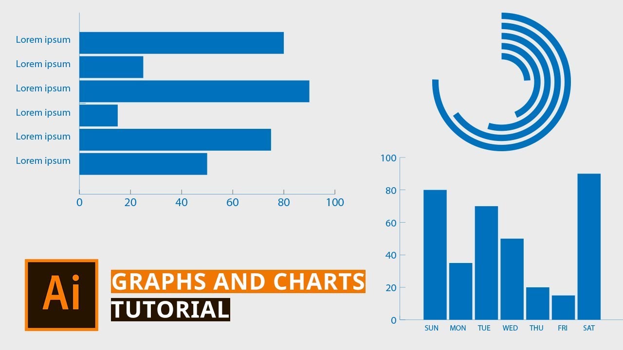 Illustrator Tutorial - How To Create Graphs In Adobe Illustrator