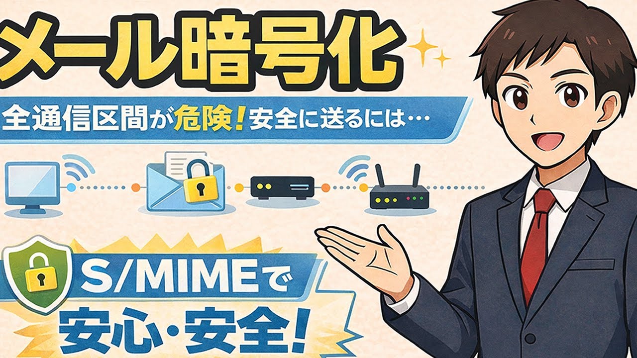 【ITパスポート過去問から学ぶ】メール暗号化
