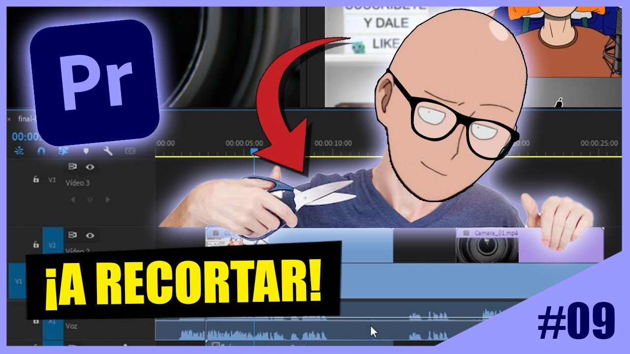 ✂️ Cómo cortar y recortar un clip en Adobe Premiere - CAP 09