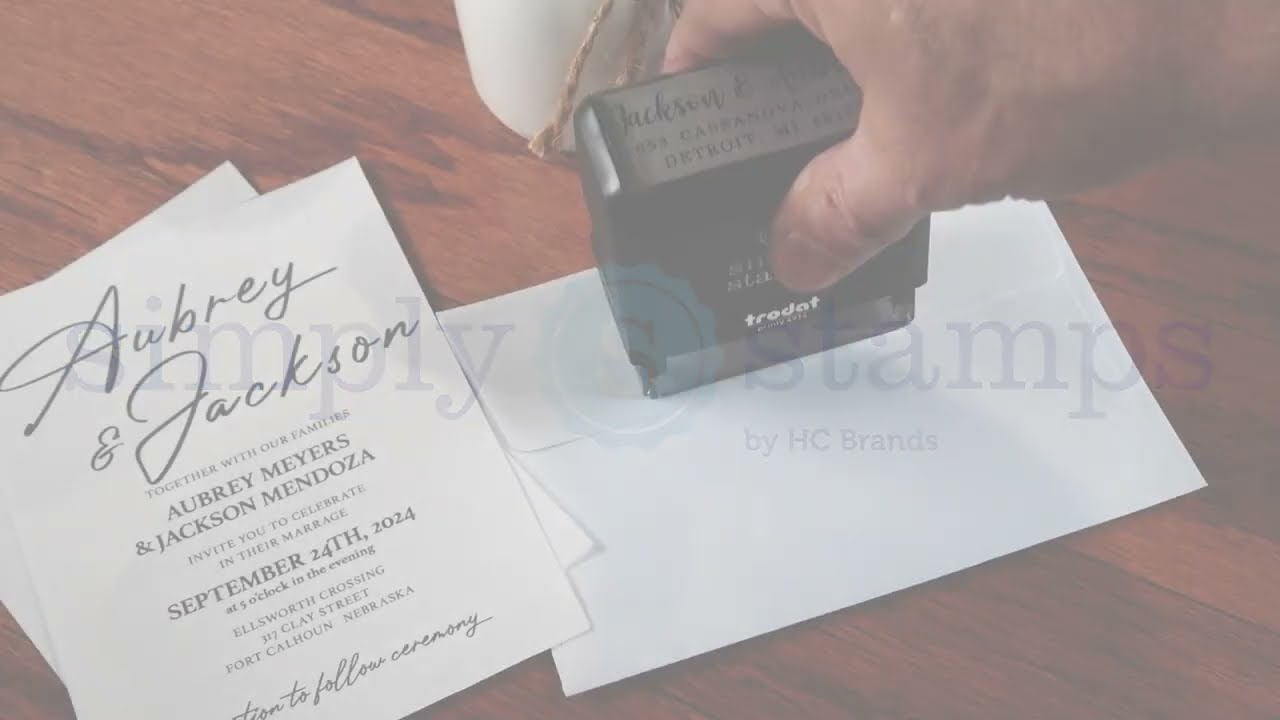 Address stamp from Simply Stamps