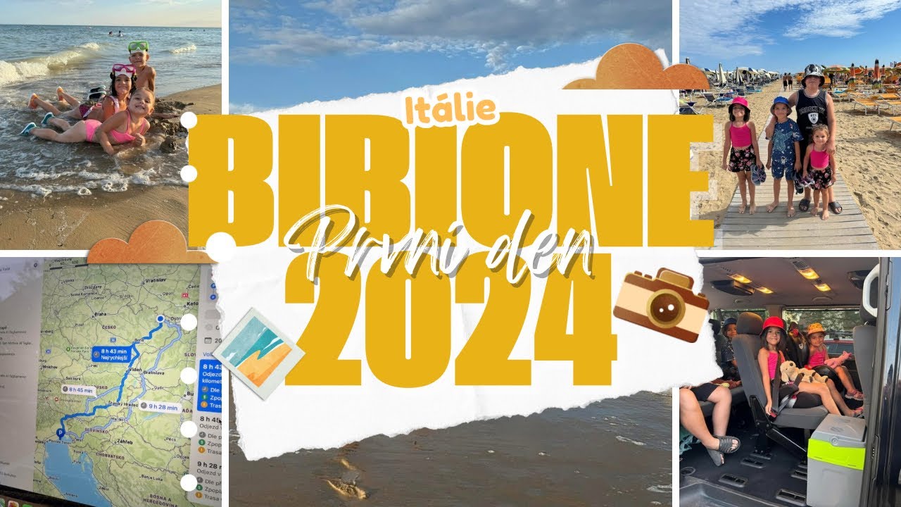 Bibione 2024 🏖️ Den 1 &ndash; Odjezd, cesta a prvn&iacute; den u moře 🐚