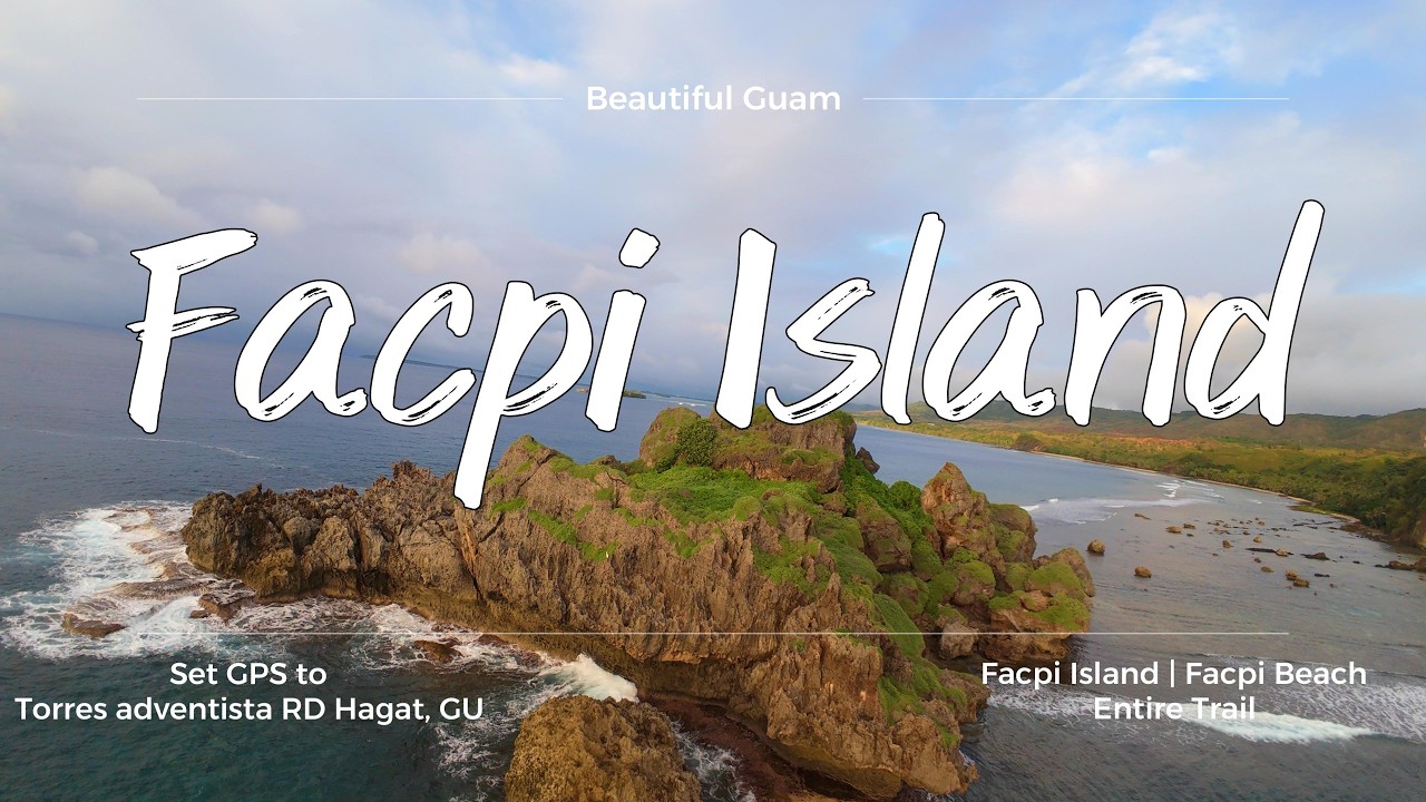 🌴🏝️ Facpi Island & Hidden Beach Trail – FULL HIKE | 4K Drone Adventure 🚁✨