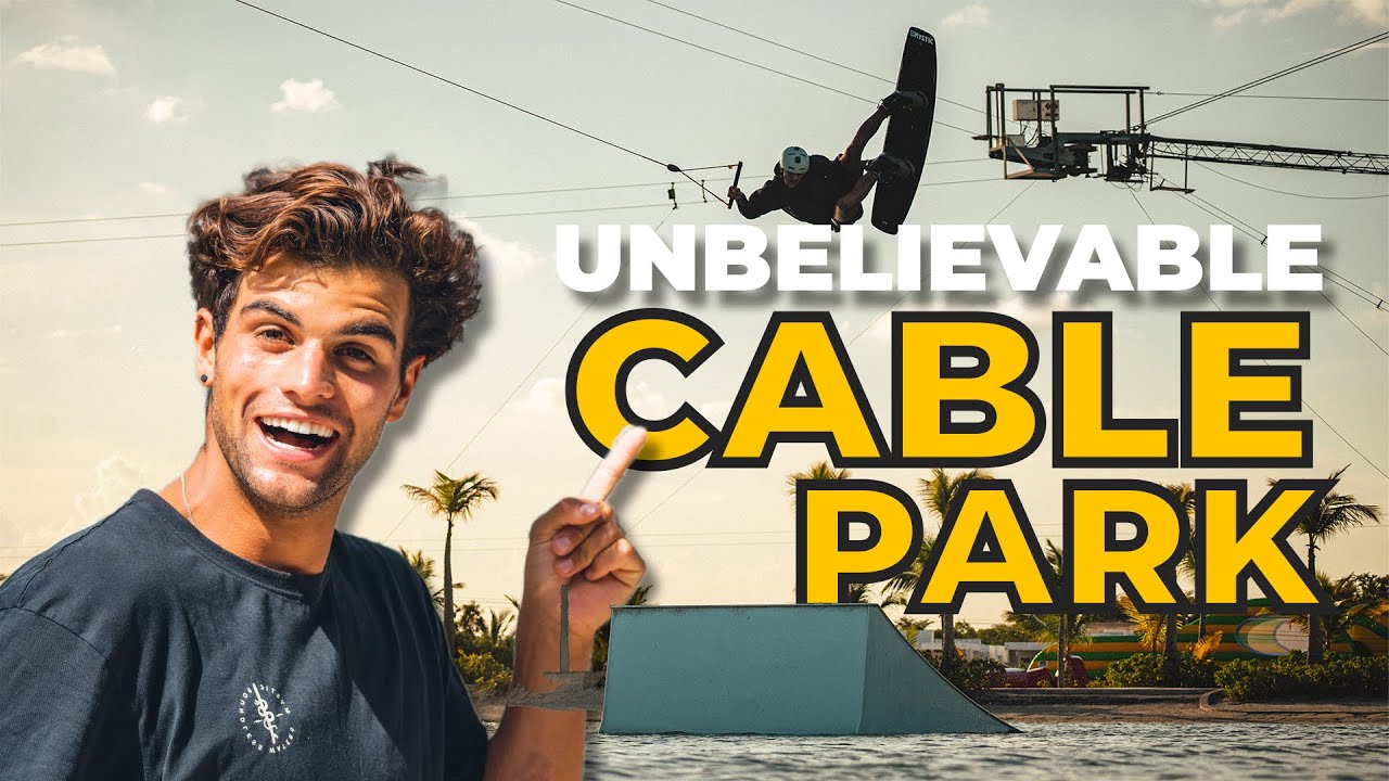 НОВЫЙ парк для вейкбординга Cable Wakeboard Park — РАЙ! Caribbean Lake Park | Пунта-Кана, Доминик...