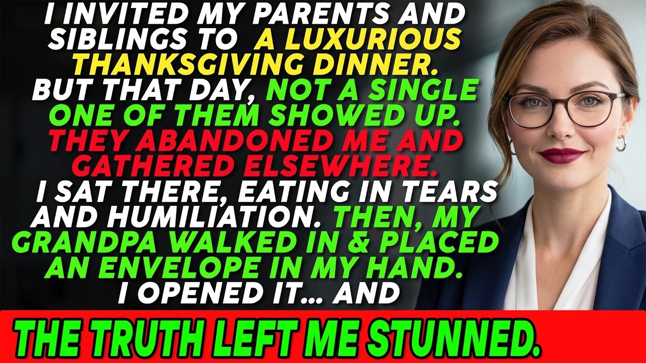 My Parents Left Me To Eat Thanksgiving Alone For My Sister’s Party — Until Grandpa Walked In ...