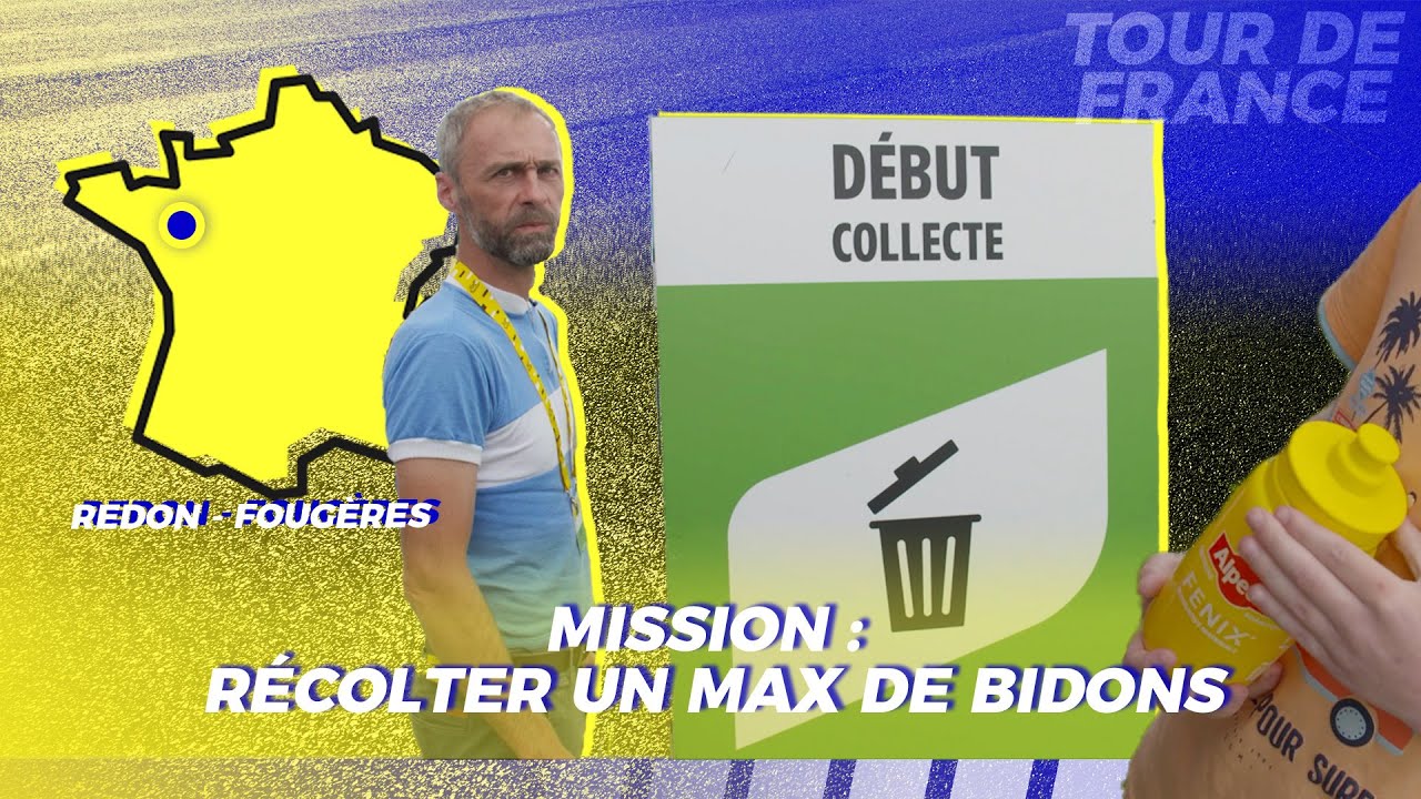 Le maillot jaune lui a lancé son bidon !