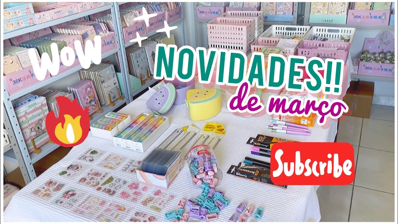 NOVIDADES DE MARÇO NA JUVIX! 😍 Papelaria Criativa by Júlia Vitória ✨