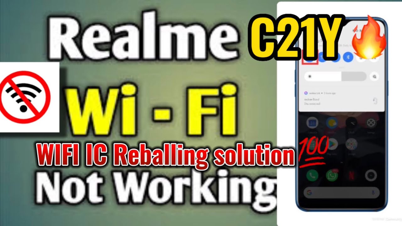 Realme C21Y Wifi not working problem ( Wifi IC Reballing solution💯) Hardware
