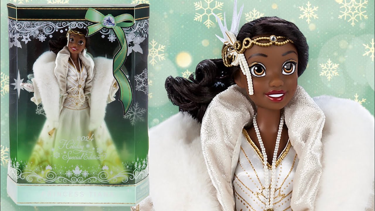 Tiana 2024? Holiday Special Edition collector doll Review & Unboxing (Disney Store)