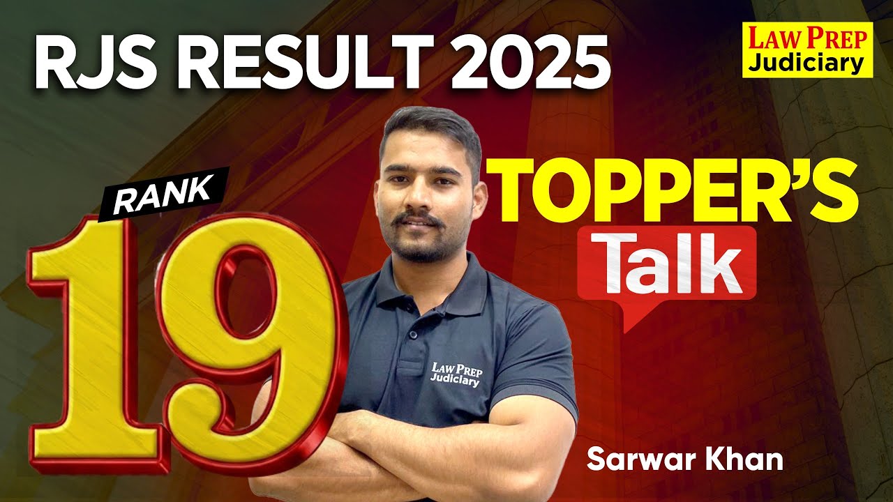 RJS 2025 Topper: Sarwar Khan (Rank 19) 🏆 Preparation Strategy & Success Story