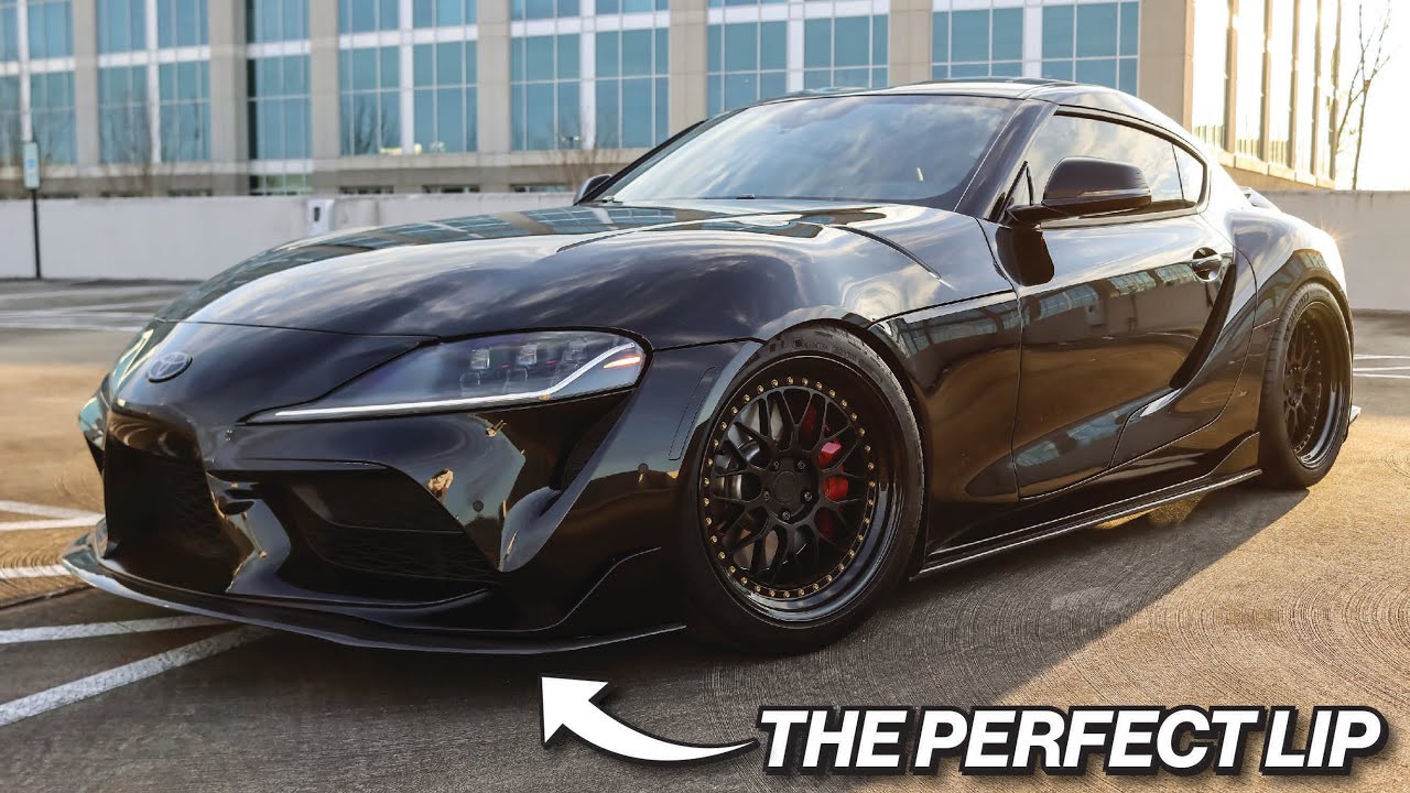 CLEANEST A90 SUPRA CARBON FRONT LIP OPTION