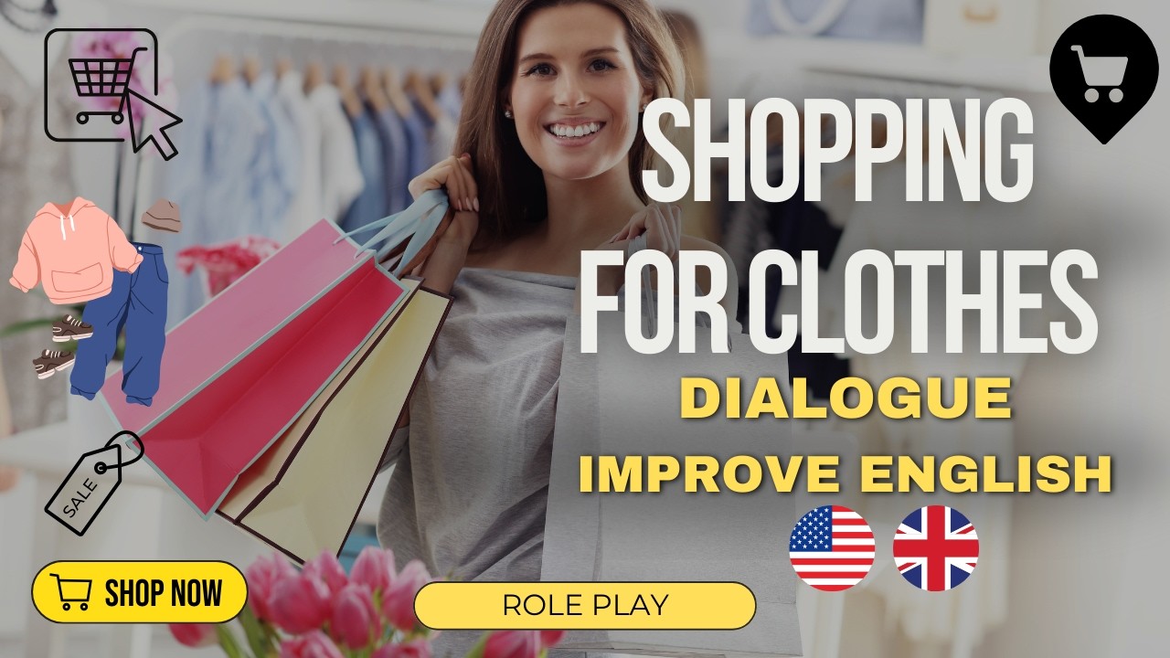 Shopping for Clothes: Easy English Dialogue and Role Play (A1-A2)