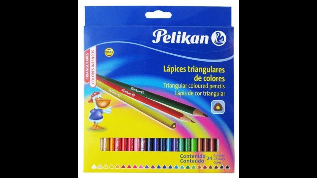 Revisando los colores Pelikan Triangulares de 24 piezas
