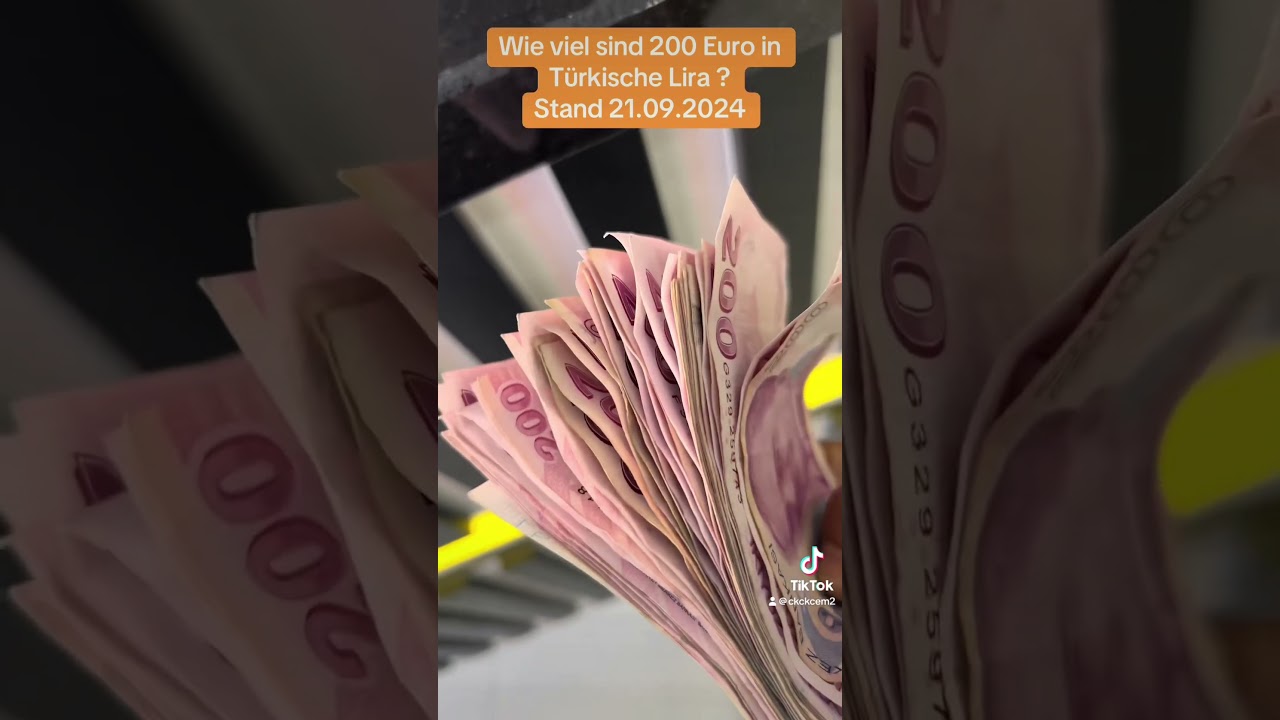 How much is 200 euro in Turkish Money (Lira)? 🤓🤓