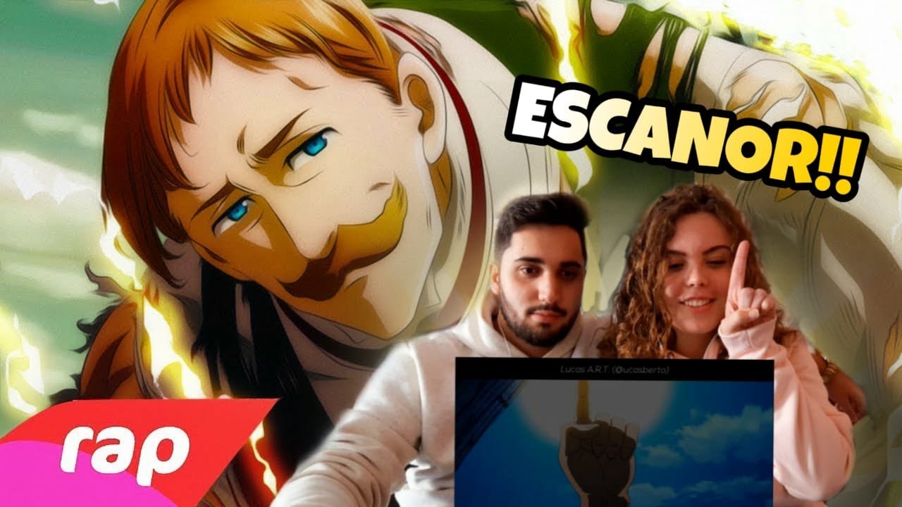 REACT- Rap do Escanor- ORGULHOSO COMO UM LEÃO (Nanatsu No Taizai) 7 minutoz