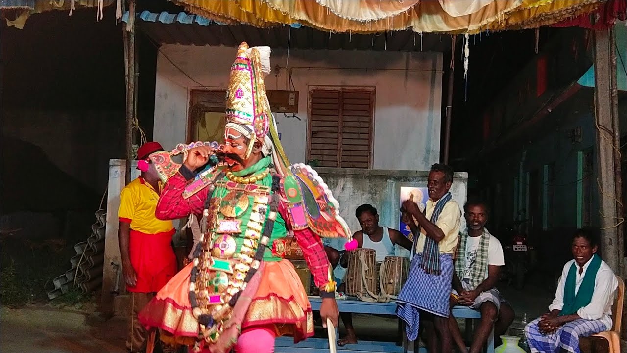 t.puthupalayam palanivel Kumar nadaga Saba in கர்ண மோட்சம் நாடகம் part 3