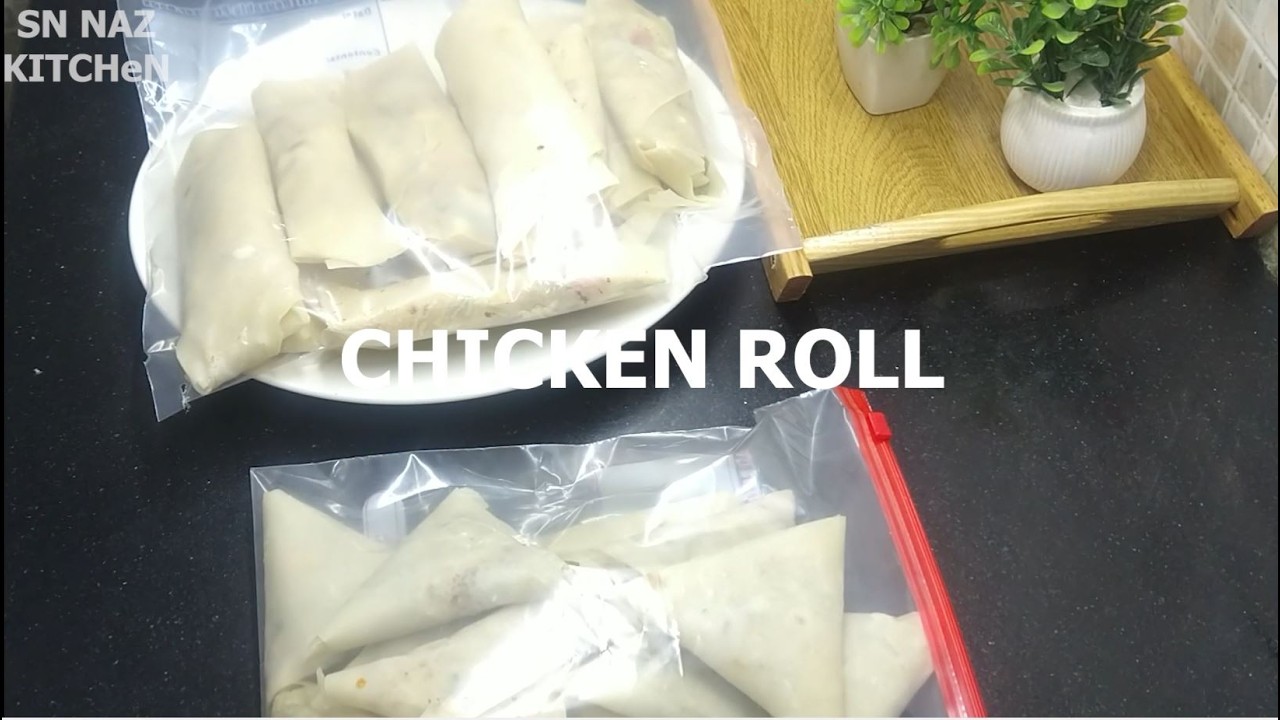 Chicken Roll Recipe Pakistani | Crispy Chicken Roll | Street Style Chicken Wrap | SN NAZ Kitchen