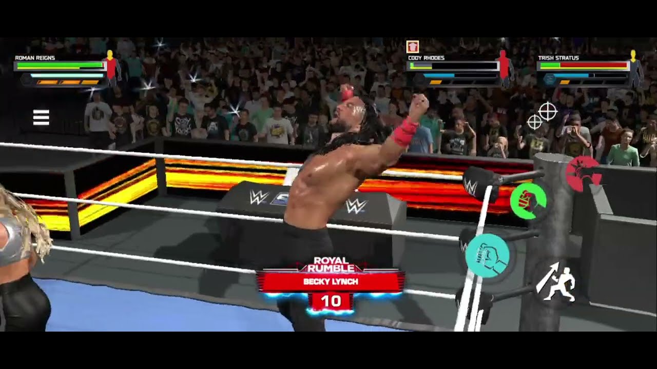  Roman Reigns vs 9 wrestlers at royal rumble match 2015