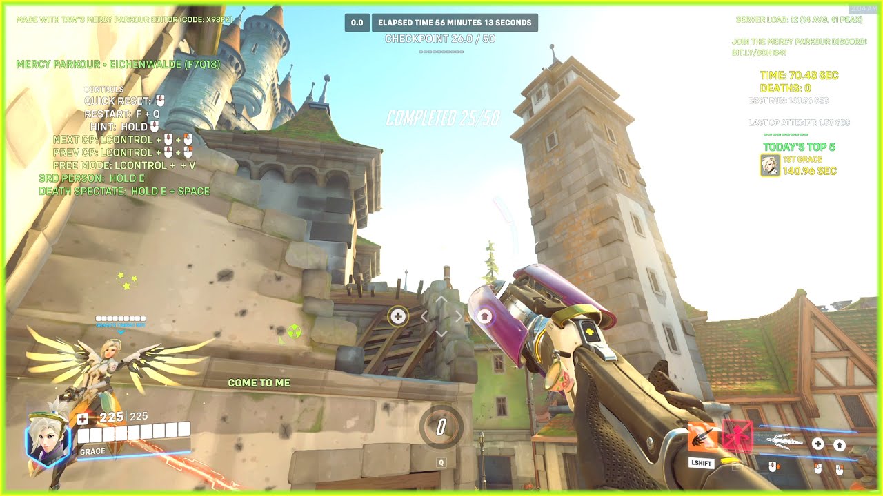 Mercy Parkour Speedrun | Eichenwalde by random [F7Q18] (140.78s)