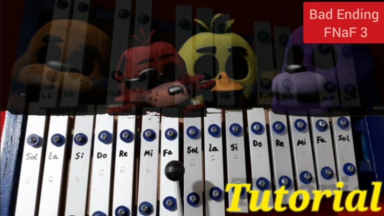 Bad Ending FNaFreddys 3 - Xilófono Cromático .. Tutorial