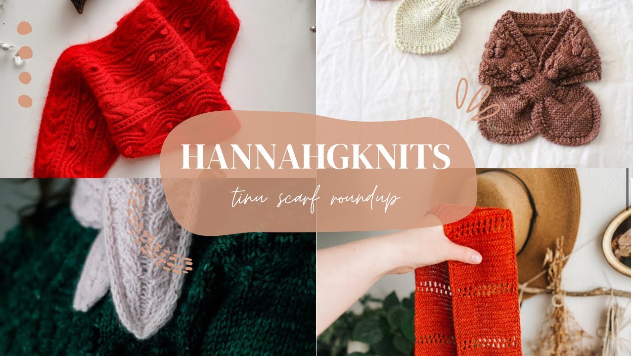 Tiny Scarves: A Comparison Guide to Textured, Garter, Lace, and Cabled Scarves/ HGK knitting podcast