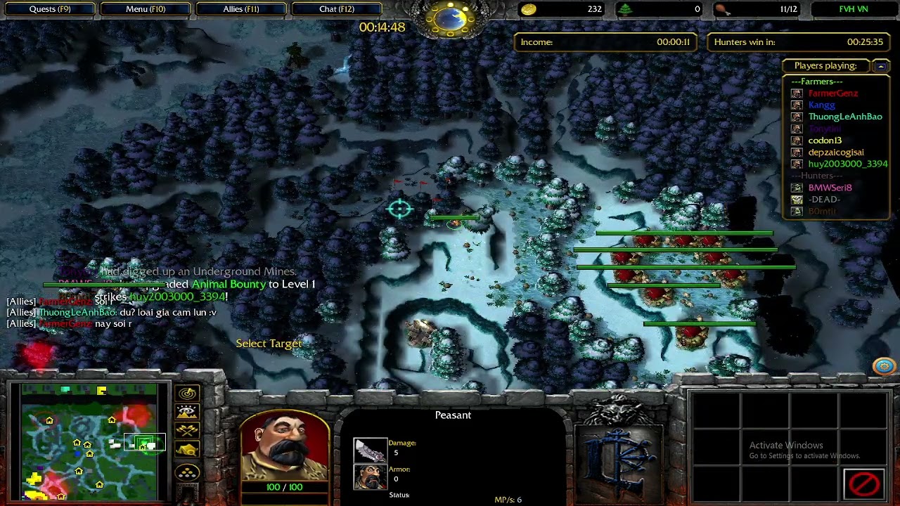 Warcraft 3 Farmer vs Hunter #70