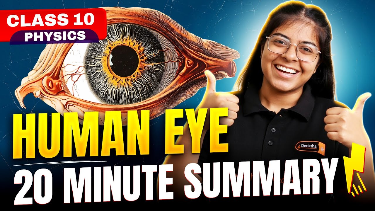 Human Eye in 10 Minutes! 💯 | Class 10 Physics Quick Revision
