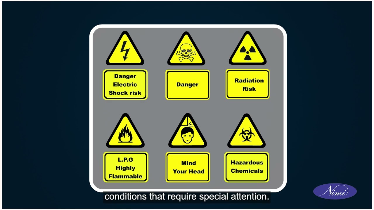 Safety Sign for Danger warning caution & personal safety measure  | NIMI | DIGITAL | BENGALI |