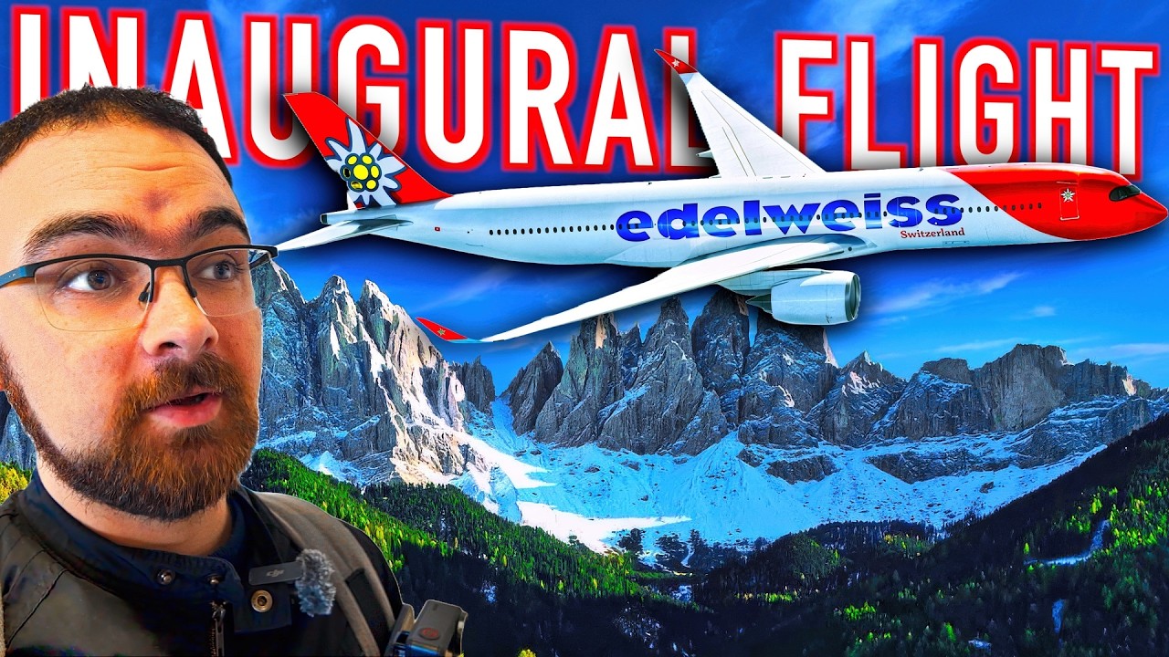 Flying Edelweiss A350 Inaugural Flight