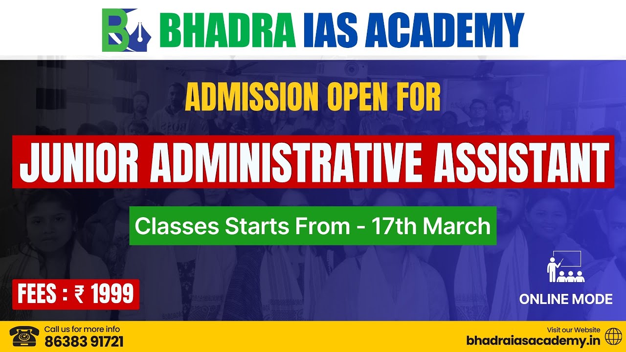 APSC Junior Administrative Assistant (JAA) | Junior Administrative Assistant Course | APSC :JAA Exam