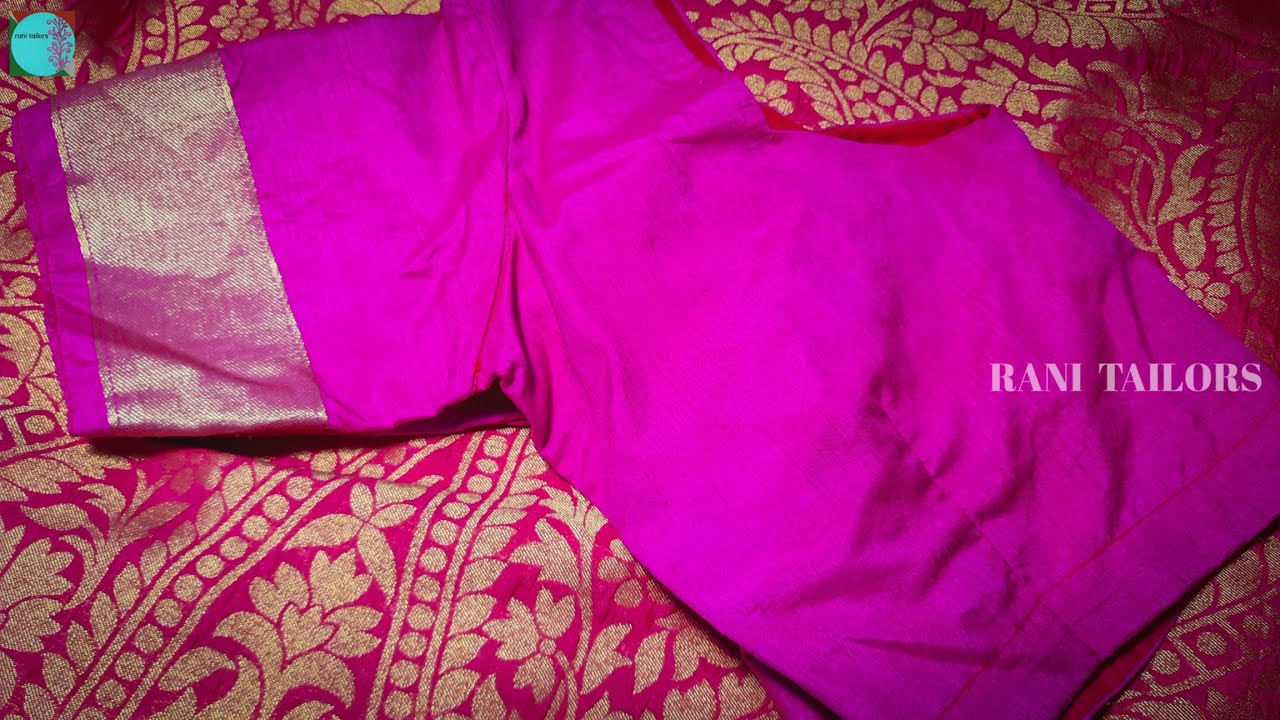 heavy bridal work in stitched blouse using normal needle same like aari