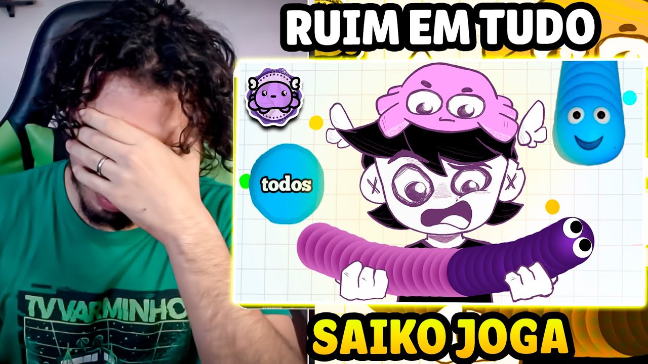 joguei TODOS os jogos .IO pra você não ter que jogar - SAIKO  | Leozin React