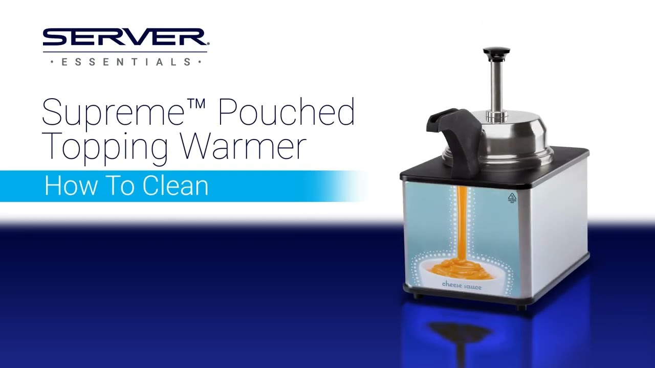 Server Supreme Pouched Topping Warmer - How to Clean