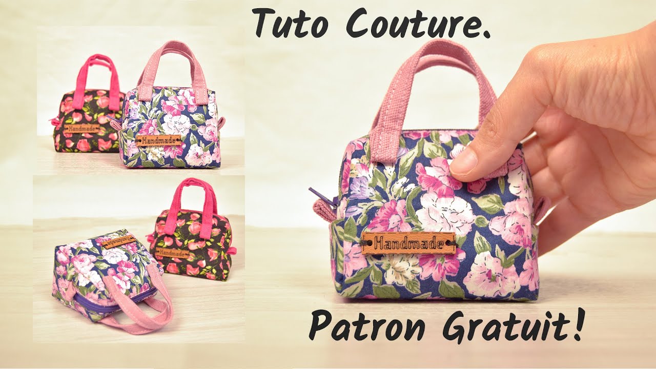 Comment coudre un mini sac - Patron Gratuit - Couture Facile Mimi