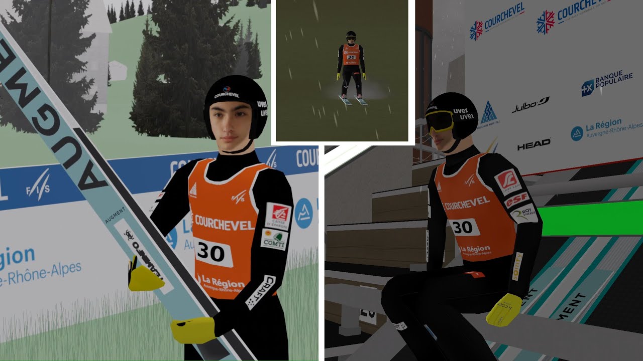 Odwzoruj to w DSJ4 #57 Valentin Foubert 127.5m Courchevel Letnie Grand Prix 2024