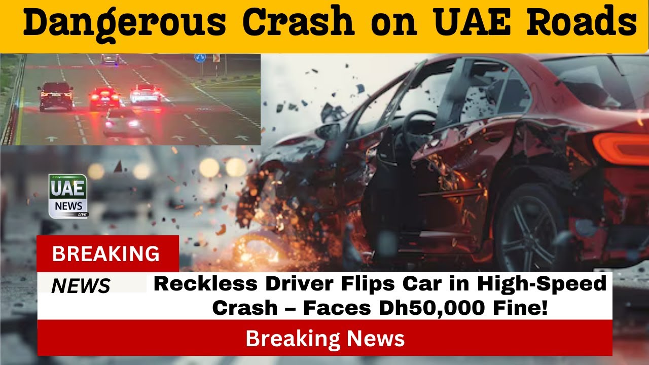 Reckless Driver Flips Car in High-Speed Crash &ndash; Faces Dh50,000 Fine!
