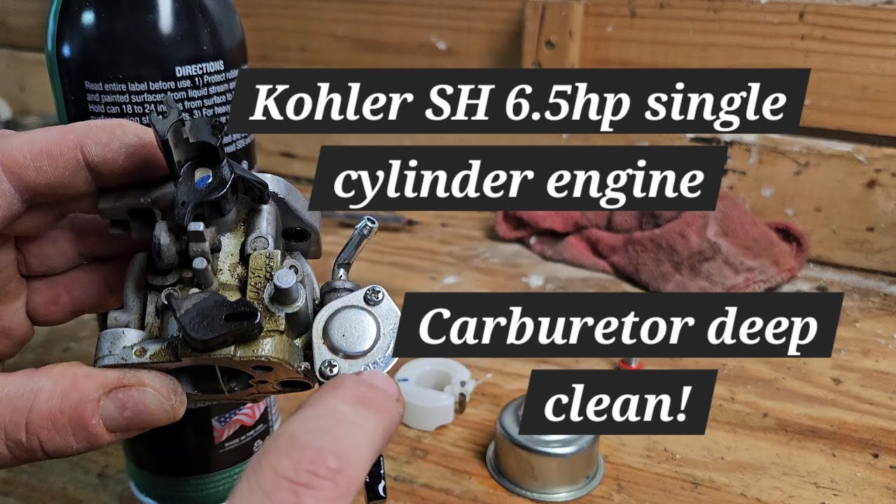 Kohler SH engine carburetor cleaning step by step guide