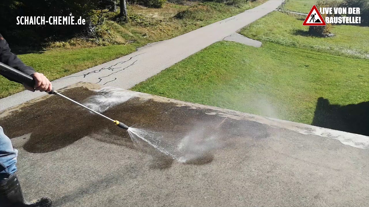 Betondach - Schwarzalge, Flechten, Moosentfernung       8119