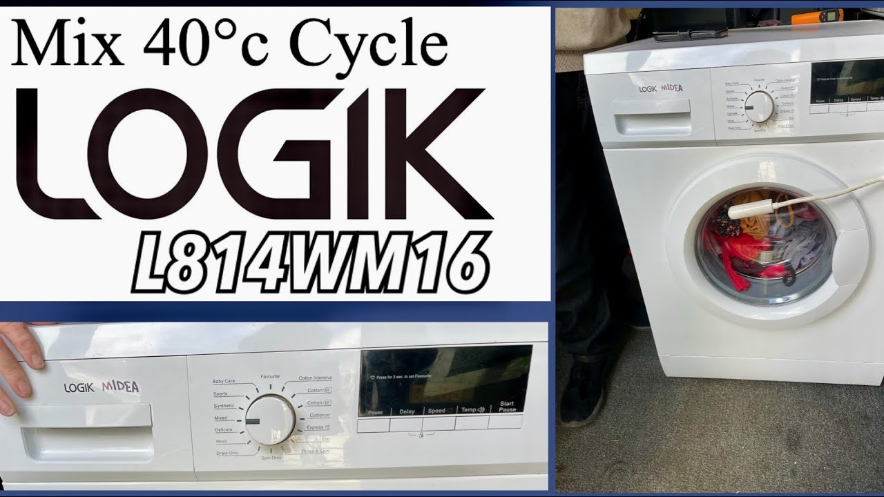 LOGIK L814WM16, Mix 40&deg;c Cycle ​⁠@servisslimline ​⁠@whichwasher2007