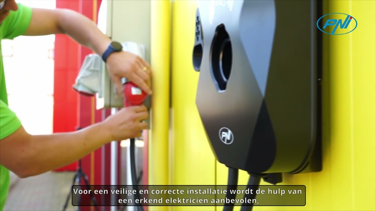 PNI KW22 32A charging station, 22KW, for electric cars, 85V - 415V Dutch Subtitle