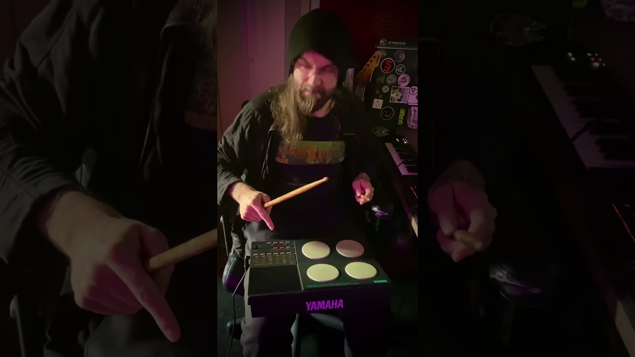 When you find a drum machine from 1989 (the Yamaha DD5).