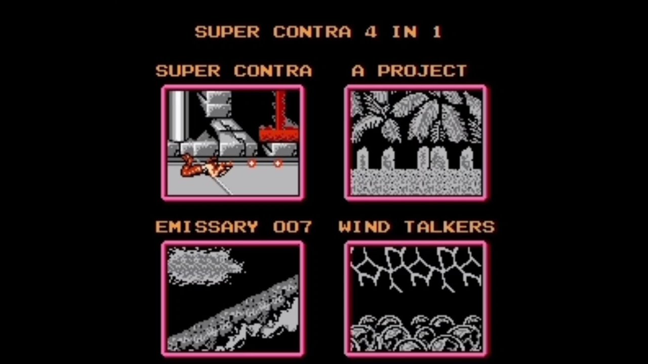 Multi-game Super Contra 4 in 1